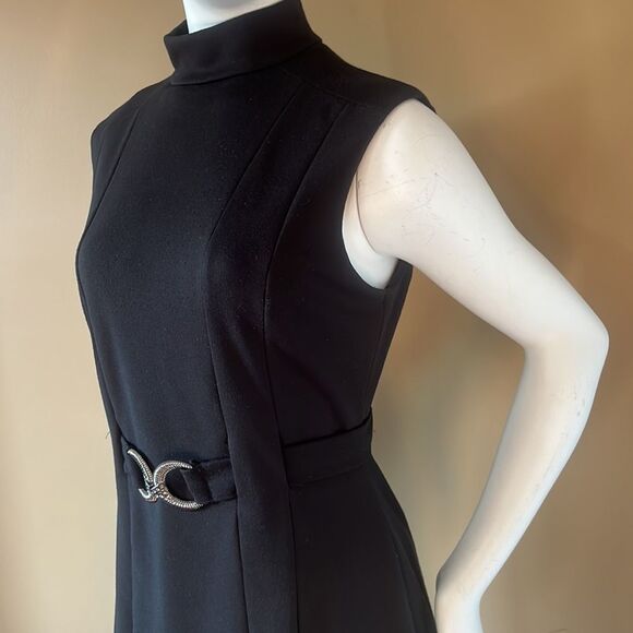 Black dress /casual  / size L/ belt - Picture 4 of 9